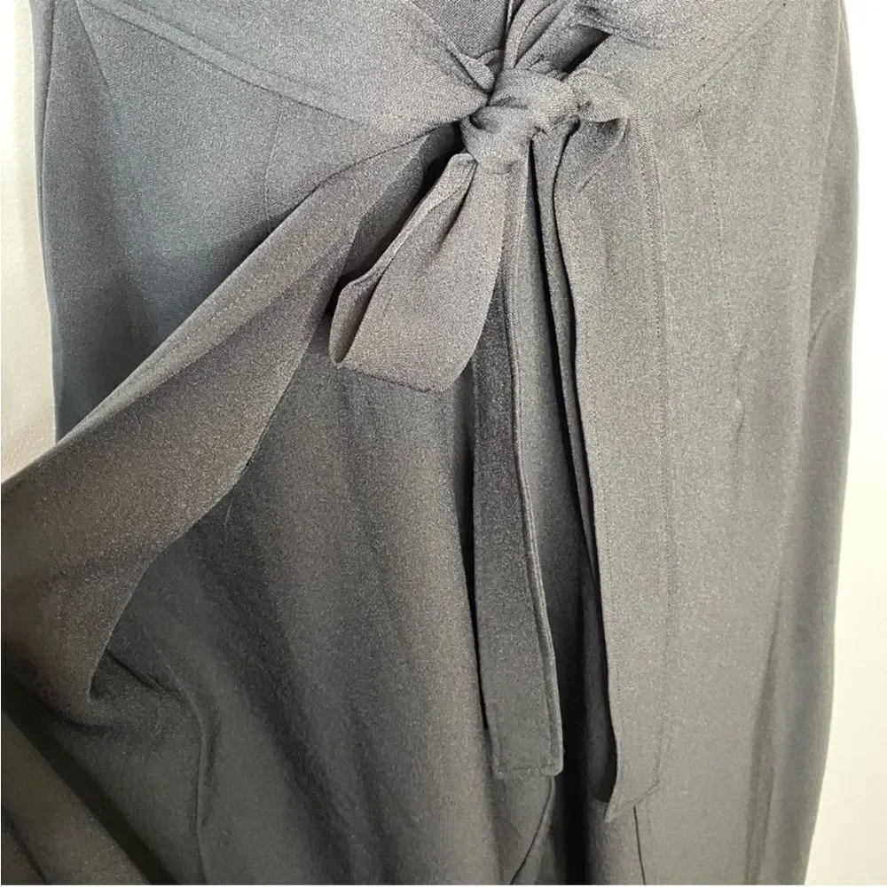 Julia Jordan Waist Tie High Neck JumpsuitBlack‎ Size 4